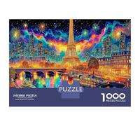Paris Street 1000 Pezzi Paris Skyline at Night Puzzle Giocattoli Puzzle Giochi Decorazione Della Famiglia Per Adulti Romantico Regalo Per 38x26cm/1000pcs