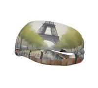 Paris Street Scene Sports Headband, Versatile Sports Headband, Stretchy Moisture Wicking Headband for Yoga Fitness
