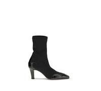 Paris Texas Black Calf Leather Bos Taurus Ankle Boots - EU37/US7