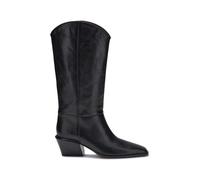 Paris Texas Black Calf Leather Bos Taurus Ankle Boots - EU41/US11