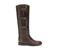 Paris Texas Brown Leather Lace-Up Boots - EU40/US10
