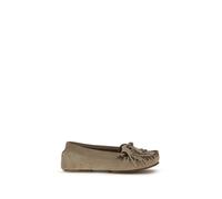 Paris Texas Gray Calf Leather Bos Taurus Moccassin - EU36.5/US6.5