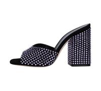 Paris Texas - Mules Anja con Cristalli - - Shoes - Donna - Nero - 41 EU
