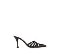 Paris Texas - Nadia Mules con Tacco a Gabbia e Punta - - Shoes - Donna - Nero - 37 EU