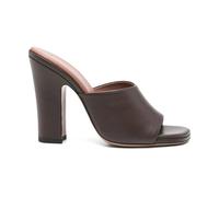 Paris Texas, ,Shoes ,Donna ,Marrone ,38 EU Sandali in Pelle di Agnello Nera con Punta Aperta