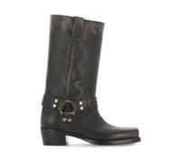 Paris Texas - Stivali Alti in Pelle Nera con Dettagli Metallici - - Shoes - Donna - Nero - 39 EU