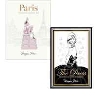 Paris Through a Fashion Eye & The Dress 100 Iconic Moments in Fashion By Megan Hess 2 Books Collection Set
