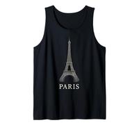 Paris Torre Eiffel Travel Lover Tee per Donne e Uomini Canotta