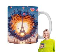 Paris Tower, tazza da tè in ceramica, motivo Torre di Parigi, ideale per latte, bevande, caffè, tè
