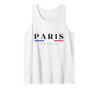 Paris with France Flag Novelty Graphic Tees & Cool Designs Canotta