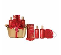Parisax Set Regalo Da Bagno In Una Vasca Dorata Fragole Congelate E Vaniglia 5 Pezzi - Set Corpo