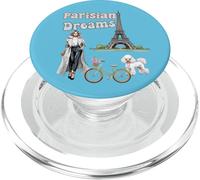 Parisian Dreams, Torre Eiffel, cane e bicicletta, Love Paris PopSockets PopGrip per MagSafe