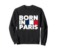 Parisian, J'aime Paris, Born in Paris Illustration Graphic Felpa