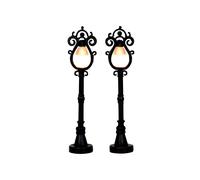 Lemax Soggetto illuminato Lampione parigino Caddington Village Set da 2 Cod 44757