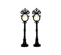PARISIAN STREET LAMP Set da 2 Soggetto Illuminato Lemax CADDINGTON VILLAGE Cod 44757