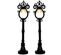 Parisian street lamp set of 2 Caddington Village Lemax Cod 44757