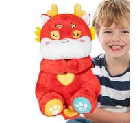 Pariter Animal Peluche - Decorazione di giocattoli coccolosi a forma di drago, giocattoli morbidi con movimento respiratorio | Giocattolo di peluche addormentato con movimento realistico, amico