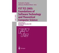 Paritosh K Pand FST TCS 2003: Foundations of Software Technology and (Tascabile)