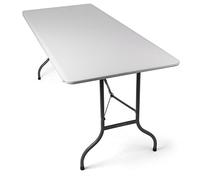 Park Alley Tavolo Pieghevole da Giardino o Campeggio - 180 x 75 x 74 cm - Struttura Robusta in Acciaio Verniciato a Polvere e Piano in Plastica HDPE