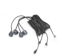Park Assist Auto 4 Sensori Di Parcheggio Per Auto 18.5mm Retromarcia Per Veicoli Con Sonda Montaggio Di Sensori Per Punti Ciechi Controllo Della Distanza(GRAY)