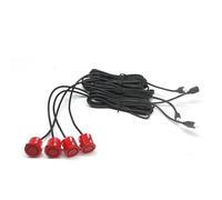 Park Assist Auto 4 Sensori Di Parcheggio Per Auto 18.5mm Retromarcia Per Veicoli Con Sonda Montaggio Di Sensori Per Punti Ciechi Controllo Della Distanza(Red)