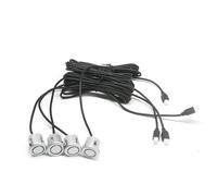 Park Assist Auto 4 Sensori Di Parcheggio Per Auto 18.5mm Retromarcia Per Veicoli Con Sonda Montaggio Di Sensori Per Punti Ciechi Controllo Della Distanza(Silver)