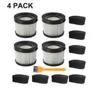 PARK (confezione da 4) 1 set per elemento filtrante DEWALT DCV5011H applicabile al modello DCV501 aspirapolvere