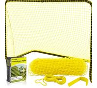 Park & Sun Sports Nylon Goal Net (Lacrosse And Soccer/Multi-Sport), Sostituzione Bungee-Slip Unisex, Rete Gialla, 54" W x 44" H x 24" D