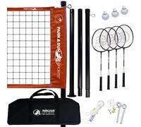 Park & Sun Sports Portable Outdoor Badminton Net System con Borsa da Trasporto e Accessori: Sport Series