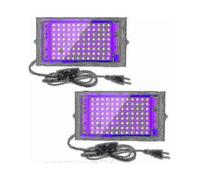 PARK2pcs 100w UV LED Floodlight Blacklight IP65 Impermeabile, Lampada LED ultravioletta, Effetto illuminazione