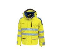 Parka Anti Pioggia Impermeabile e Traspirante BACKER Yellow Fluo
