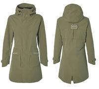 Parka da pioggia per bicicletta basil mosse da donna olive