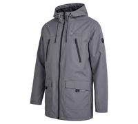 Parka Casual Impermeabile Per Uomo Lambretta Terra Grigio Nuovo