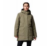 Parka impermeabile con cappuccio columbia pulaski verde donna