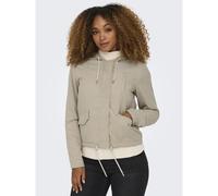 Parka con cappuccio Beige S Tinta unita