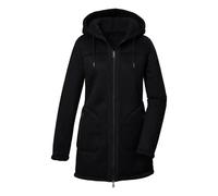 G.I.G.A. DX GW 63 Wmn PRK Reversibile/Parka in Pelle Scamosciata con Cappuccio, Black, 50 Donna