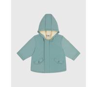 Parka con cappuccio foderato sherpa Verde 6 mesi - 67 cm Tinta unita