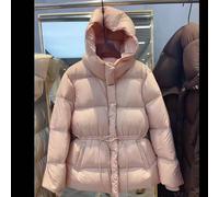 Parka con cappuccio invernale capospalla autunno inverno donna coulisse tinta un