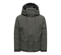 Parka con cappuccio, Snate Verde XL Tinta unita