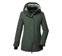 killtec Donna Parka funzionale/parka con cappuccio KOW 93 WMN PKR, grüngrau, 42, 41817-000