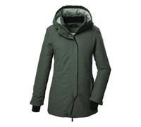 killtec Donna Parka funzionale/parka con cappuccio KOW 93 WMN PKR, grüngrau, 44, 41817-000