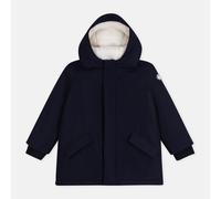 Parka di media lunghezza con cappuccio, in tinta unita Blu 12 anni - 150 cm Tinta unita