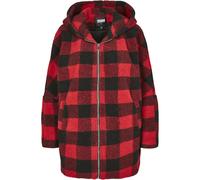 Parka donna Urban Classic hooded check Rouge XL