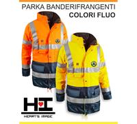 PARKA FLUO SOCCORSO EMERGENZA PROTEZIONE CIVILE