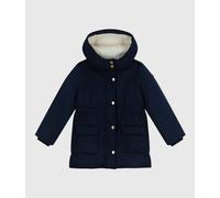 Parka foderato in sherpa con cappuccio staccabile Blu 3 anni - 94 cm Tinta unita