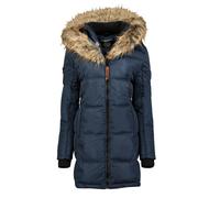 Geographical Norway BEAUTIFUL Donna/Women - Piumino/Cappotto Donna, Parka - Giacca in pile chic invernale giacca lunga donna, Marina, S