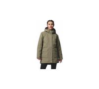 Parka impermeabile con cappuccio columbia pulaski verde donna