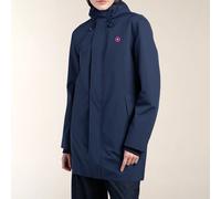 Parka impermeabile di media lunghezza BEAUBOURG Blu XL Tinta unita