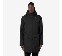 K-Way - Parka da uomo con isolamento e impermeabile - Jarno Twill Marmotta Black P Blue A per Uomo - Taglia M - Nero