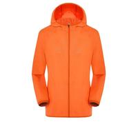 Parka Uomo Invernale Cappotto Militare Pioggia Leggero Waterproof Sci Con Cappuccio Giacca Inverno Tuta Impermeabile Antipioggia Antivento Estiva Giaccone Giubbino Autunno Arancia XL